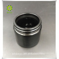 Luxury black glass jar 60g 50ml frosted jars copper lid black for cosmetic